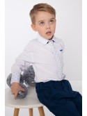 White boys\' shirt with tie NDZ7200 - Online store - Boutique